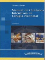 Manual de Cuidados Intensivos en Cirugía Neonatal