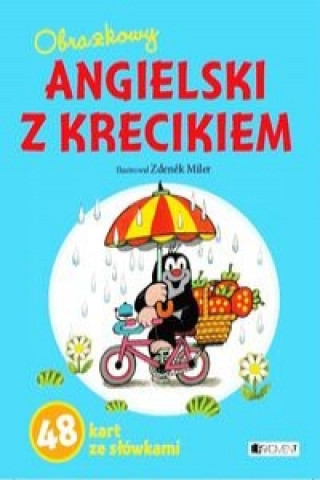 Obrazkowy angielski z krecikiem niebieski