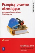 Przepisy prawne okreslajace wymagania bezpieczenstwa i higieny pracy Kwalifikacja Z.13.1 Podrecznik do nauki zawodu
