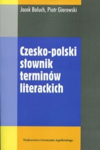 Czesko-polski slownik terminow literackich