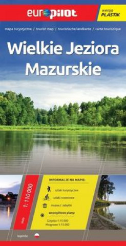 Wielkie Jeziora Mazurskie mapa turystyczna 1:110 000 laminowana