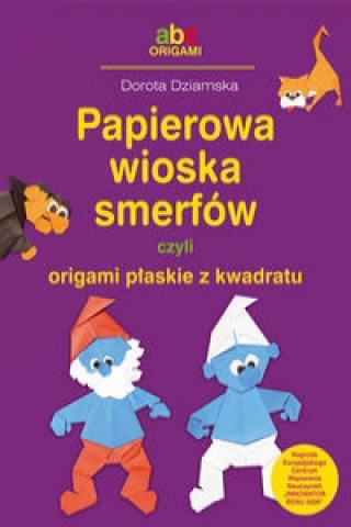 Papierowa wioska smerfow czyli origami plaskie z kwadratu