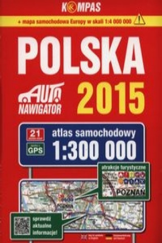 Polska Atlas samochodowy 1:300 000