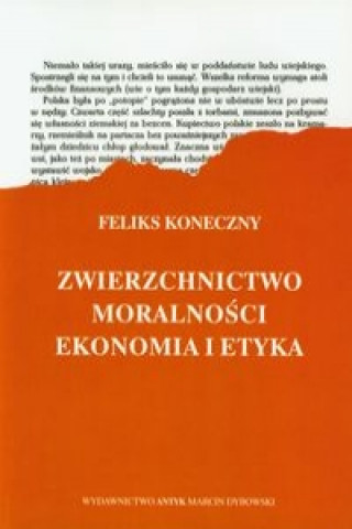 Zwierzchnictwo moralnosci Ekonomia i etyka