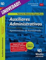 Auxiliares Administrativos del Ayuntamiento de Fuenlabrada. Temario de materias específicas