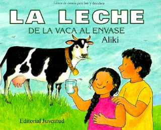 La leche de vaca al envase