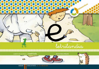 Letrilandia, A tu medida, lectoescritura, Educación Infantil. Cuaderno de escritura 1 (cuadrícula)