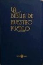 La biblia de nuestro pueblo. Estuche de piel azul con cierre