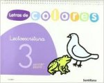 Letras de colores: Lectoescritura 3 (pauta)