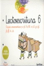 Lectoescritura, 6 Educación Infantil, (versión cuadrícula)