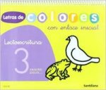 Letras de colores, lectoescritura, Educación Infantil. Cuaderno 3