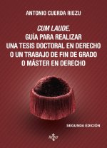 Cum laude : guía para realizar una tesis doctoral o un trabajo de fin de grado o máster en Derecho