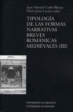 Tipología de las formas narrativas breves románicas medievales (III)