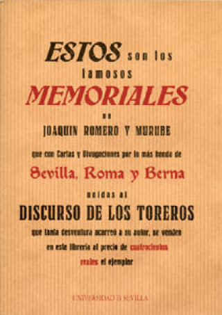 Estos son los famosos memoriales de Joaquín Romero Murube