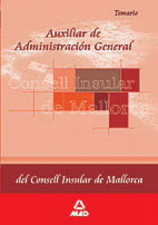Auxiliar, Administración General del Consell Insular de Mallorca. Temario