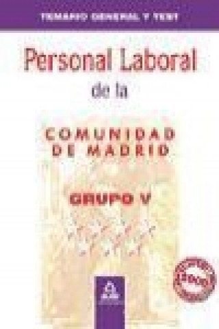 Personal laboral, Grupo V, Comunidad de Madrid. Temario general y test
