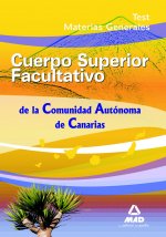 Cuerpo Superior Facultativos, Comunidad Autónoma de Canarias. Test materias generales
