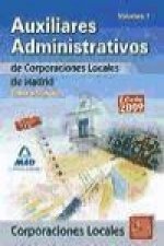 Auxiliares Administrativos de Corporaciones Locales de la Comunidad de Madrid. Temario General. Volumen I