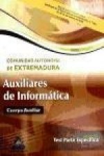 Auxiliares de Informática, Comunidad Autónoma de Extremadura. Test parte específica