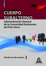 Cuerpo Subalterno, Administración General de la Comunidad Autónoma del País Vasco. Simulacros de examen