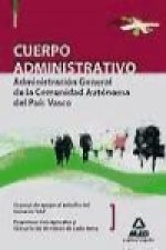 Cuerpo Administrativo de la Administración General, Comunidad Autónoma del País Vasco. Manual de apoyo al estudio del temario