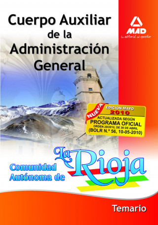 Cuerpo Auxiliar de la Administración General, Comunidad Autónoma de la Rioja. Temario
