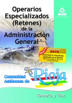 Operarios Especializados Retenes, Administración General de la Comunidad Autónoma de la Rioja. Temario y test