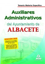 Auxiliares Administrativos, Ayuntamiento de Albacete. Temario materia específica