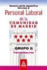 Personal laboral de la Comunidad de Madrid. Grupo II. Fisioterapeutas. Temario parte específica volumen II