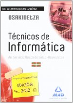 Técnicos de Informática, Servicio Vasco de Salud-Osakidetza. Test de la parte general específica