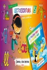 Dana y las letras, lectoescritura 5, Educación Infantil (pauta cuadrícula)