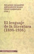 El lenguaje de la literatura (1898-1936)