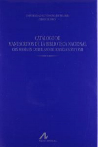 Catálogo de Manuscritos de la Biblioteca Nacional con poesía en castellano de los siglos XVI y XVII