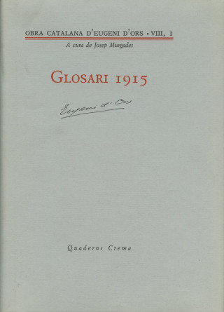Glosari, 1915