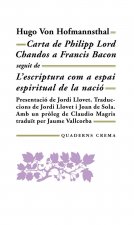 Carta de Philipp Lord Chandos a Francis Bacon ; L'escriptura com a espai espiritual de la nació