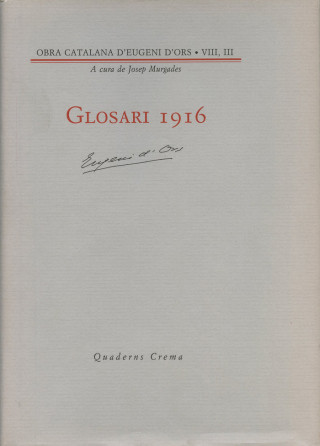 Glosari, 1916