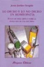 Lo dicho y lo no dicho en homeopatía : punto de vista crítico sobre la evolución de una doctrina