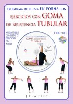 Programa de puesta en forma con ejercicios con goma de resistencia tubular