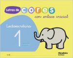 Letras de cores, lectoescritura, Educación Infantil. Caderno 1