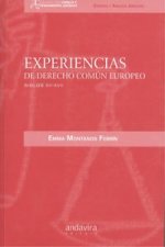 Experiencias de derecho común europeo : siglos XII-XVII