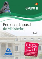 Personal laboral de Ministerios. Grupo II. Test