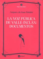 La voz pública de Valle-Inclán : documentos. Entrevistas y cartas abiertas de firma conjunta