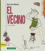 El vecino lee un libro