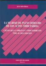 NULIDAD DE PLENO DERECHO DE LOS ACTOS TRIBUTARIO: CAUSAS QUE LA ORIGINAN