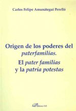 Origen de los poderes del paterfamilias : el pater familias y la patria potestas
