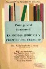 La norma jurídica y fuentes del derecho, parte general. Cuadernos prácticos Bolonia II