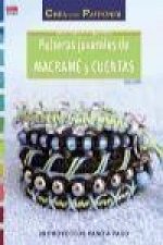 Pulseras juveniles tejidas con macramé y cuentas