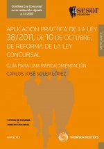 Aplicación práctica de la Ley 38-2011, de 10 de octubre, de la reforma de la Ley concursal : guía para una rápida orientación