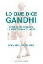 Lo que dice Gandhi : sobre la no violencia, la resistencia y el valor