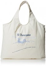BOLSA BEIGE EL PRINCIPITO SOLO CON EL CORAZON PODEMOS VER